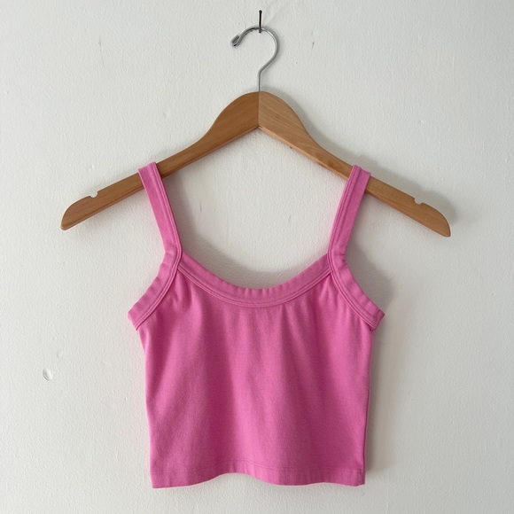 Big Bud Press Tops - Big Bud Press P Cropped Cami Bubblegum Pink